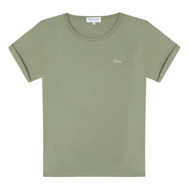 T-Shirt Boss Coton Bio - Collection Femme - Vert olive