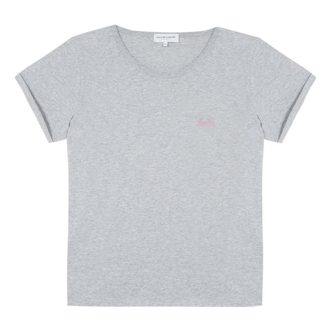 T-Shirt Bestie in cotone bio - Collezione Donna - Grigio chiaro