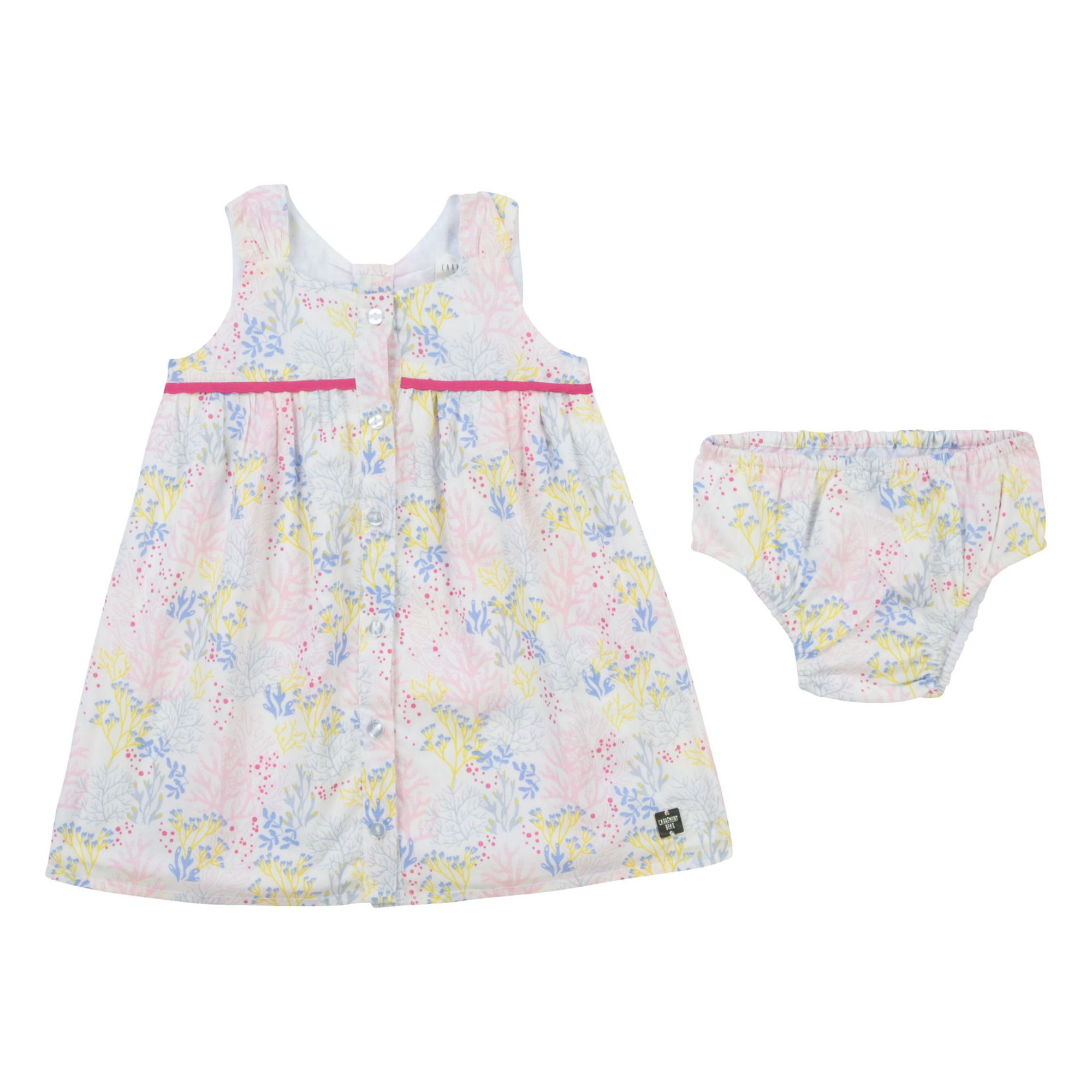 Carrement Beau - Robe + Bloomer Fleuris - Fille - Rose pâle