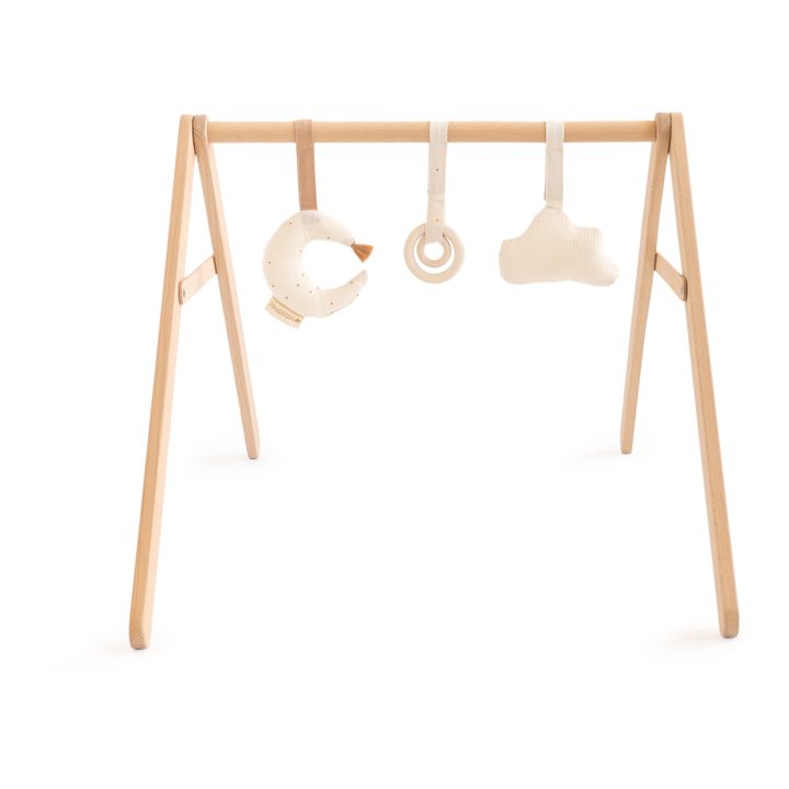 Wooden Activity Arch with Toys | Cream- Product image n°2