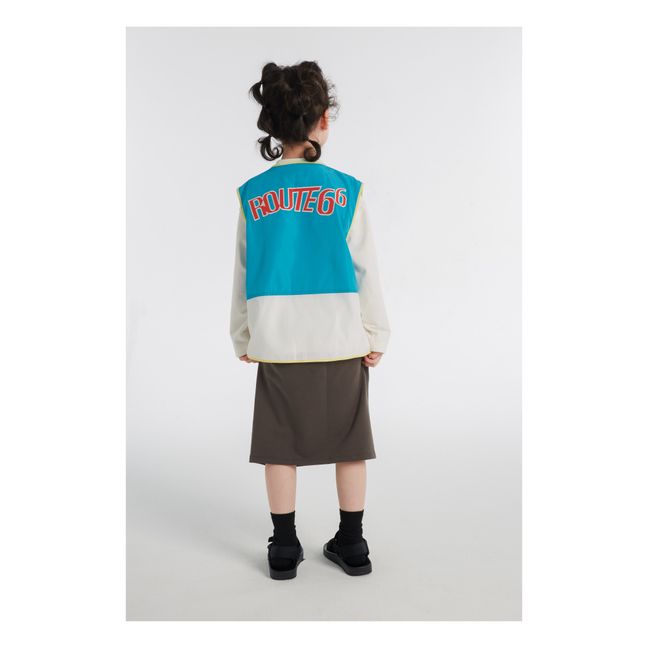 Contrasting-Colour Cargo Jacket | Blue