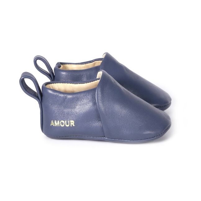 Soft Booties | Navy blue