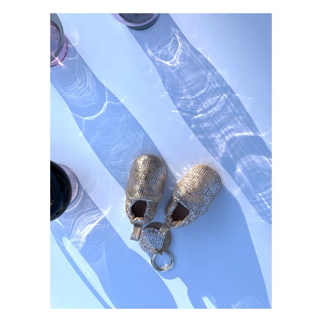 Soft Iridescent Booties | Silver