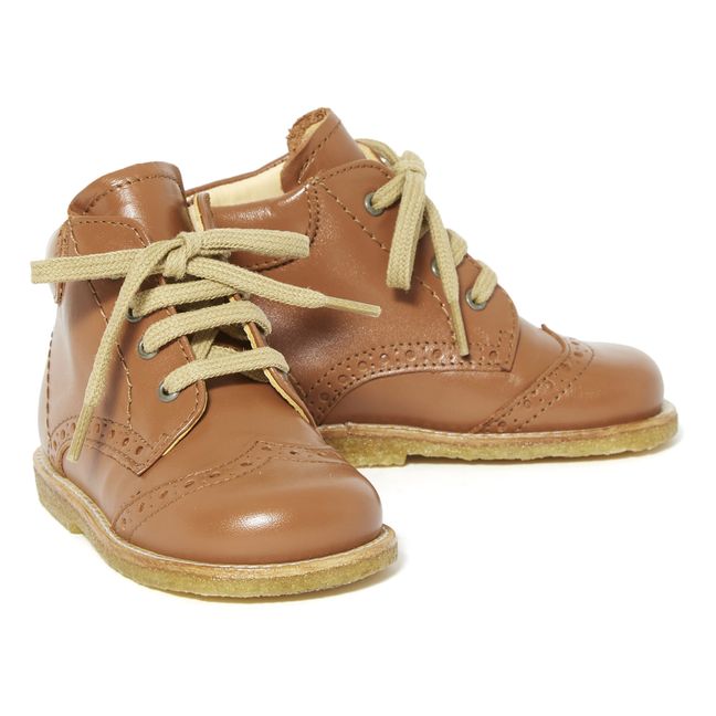 Boots with Laces Caramel