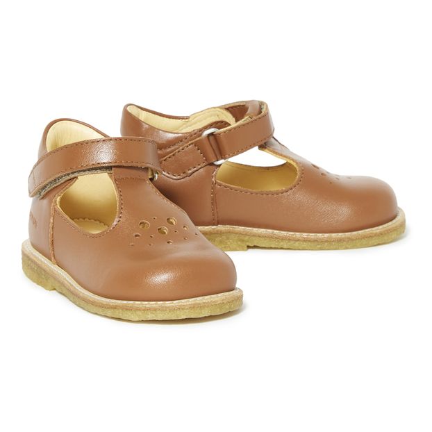 Til sandheden Læge hoste Openwork Mary Janes Caramel Angulus Shoes Baby, Children - Smallable