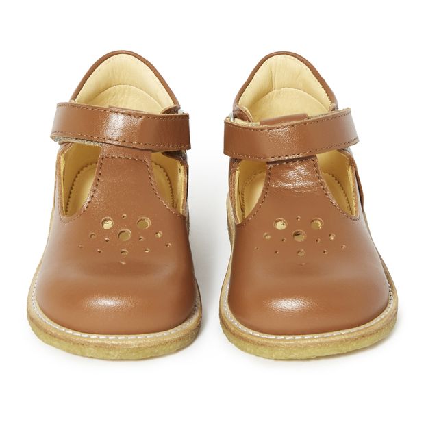 Openwork Mary Janes Caramel Angulus Shoes Children Smallable