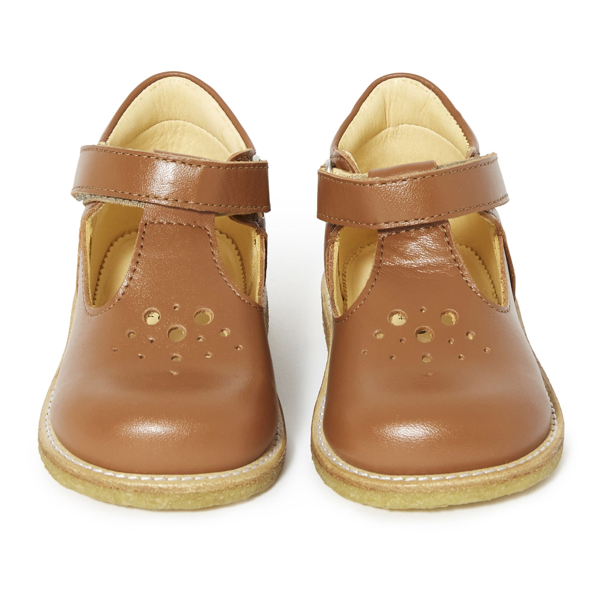 Til sandheden Læge hoste Openwork Mary Janes Caramel Angulus Shoes Baby, Children - Smallable