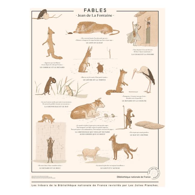 De La Fontaine Fable Print 60x80cm