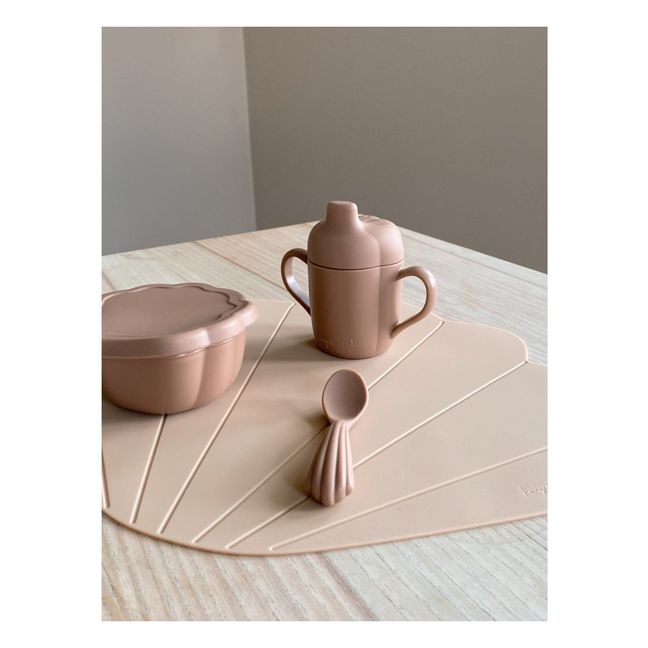 Clam Silicone Dinner Set - Set of 4 Blush