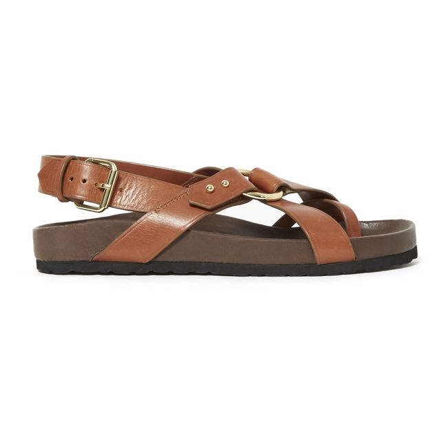 Sandali in pelle Mexico | Cognac