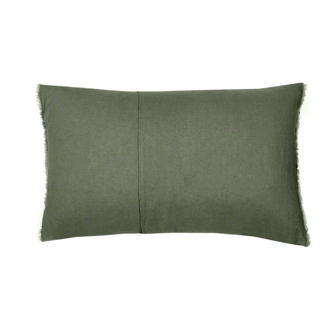 Washed Linen Cushion Cover Khaki