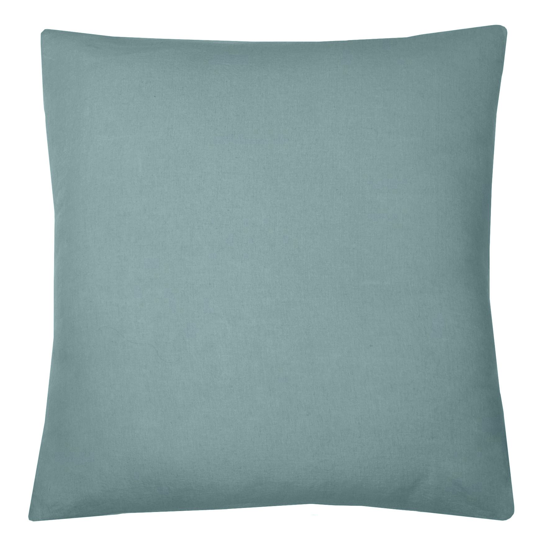 Communauté de biens - Housse de coussin en lin lavé - Bleu horizon