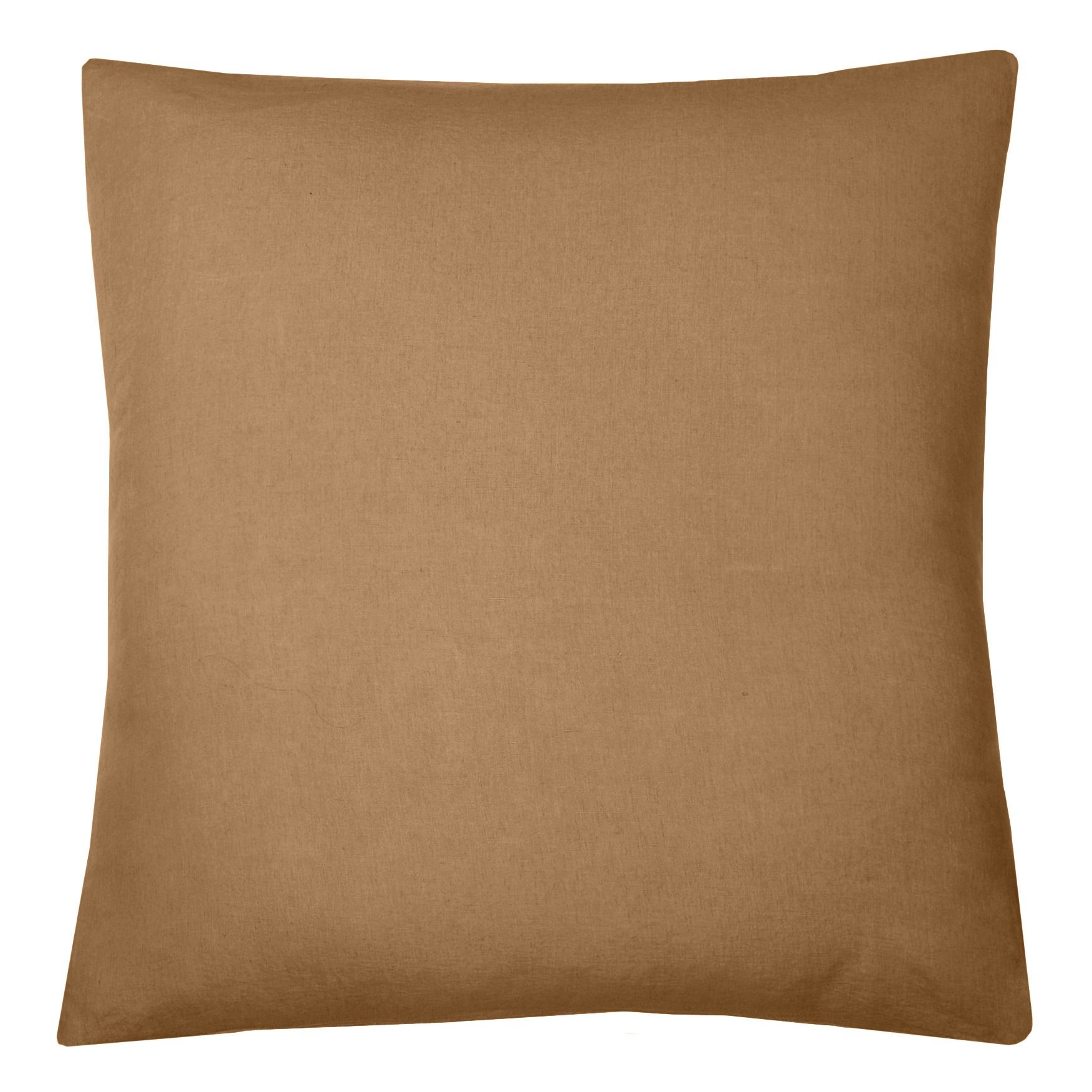 Communauté de biens - Housse de coussin en lin lavé - Noisette