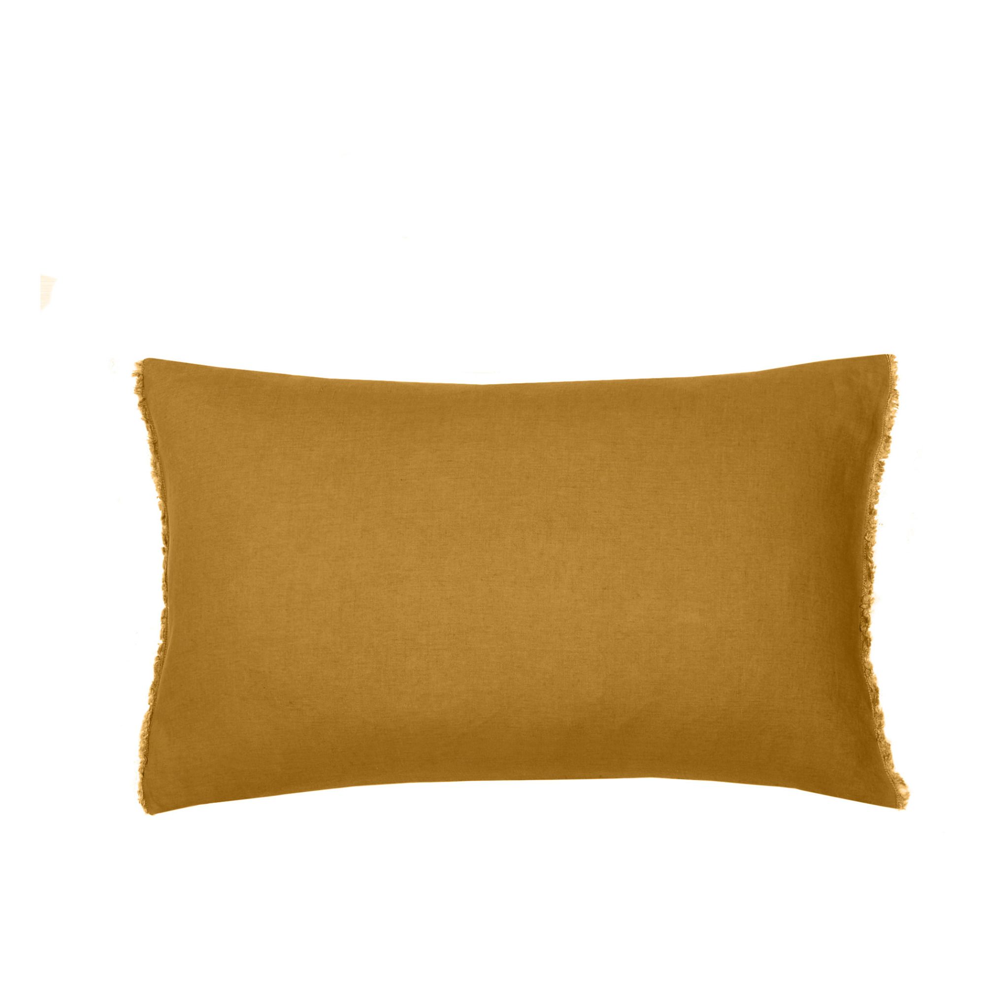 Communauté de biens - Housse de coussin en lin lavé - Chamois
