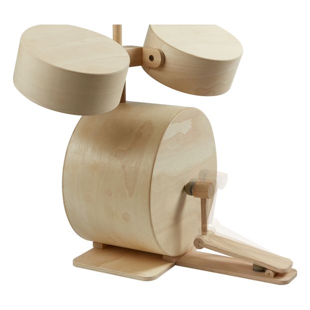 plan toy solid wood drum