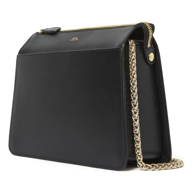 Sac New Ella Cuir Lisse | Noir