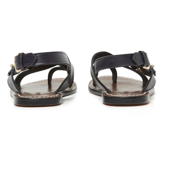 Soeur - Florence Flat Sandals - Navy 