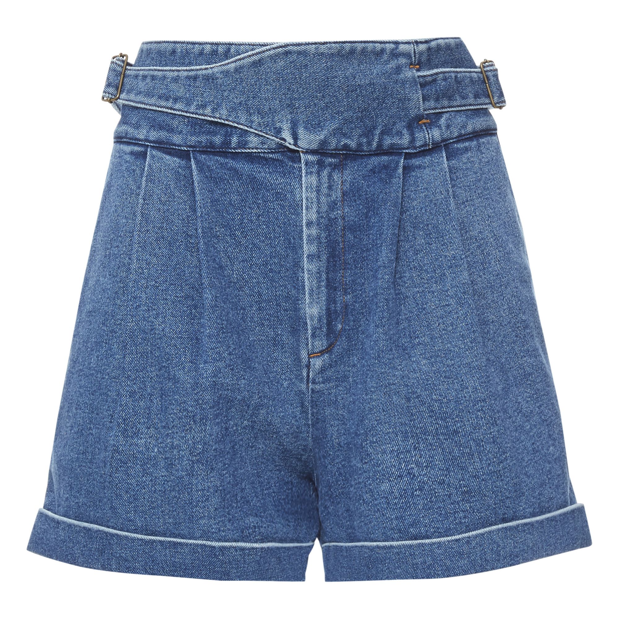 Soeur - Postman Faded Denim Shorts - Navy blue | Smallable