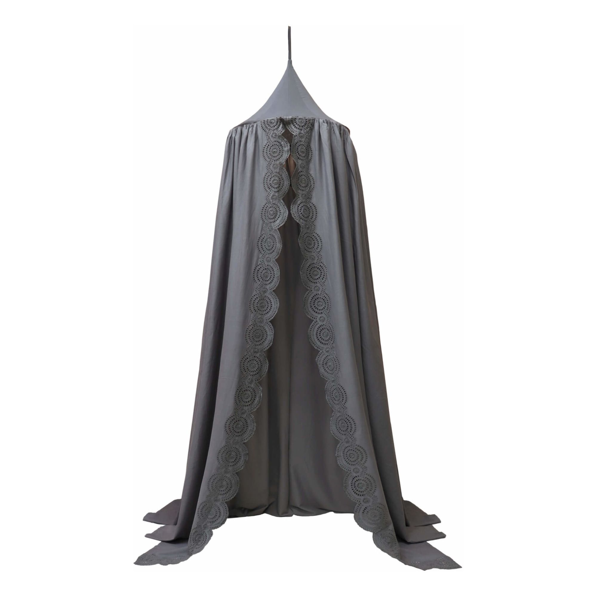 Cotton Muslin Canopy  Grey blue- Product image n°0