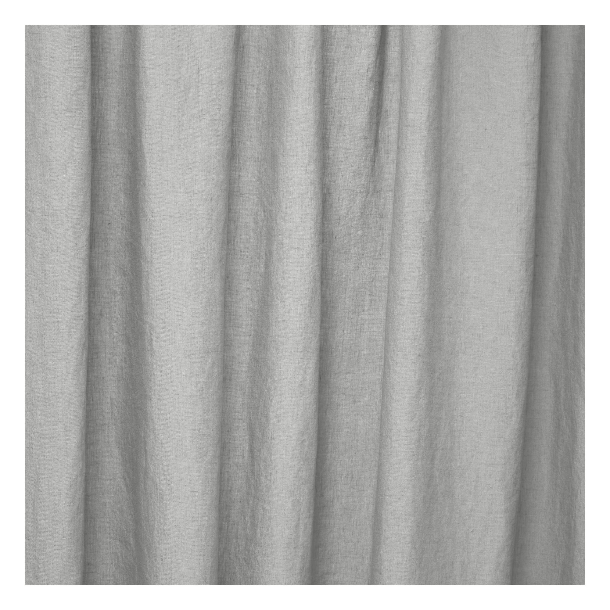 Washed Linen Sheath or Pinch Curtain Gris graphite- Product image n°2