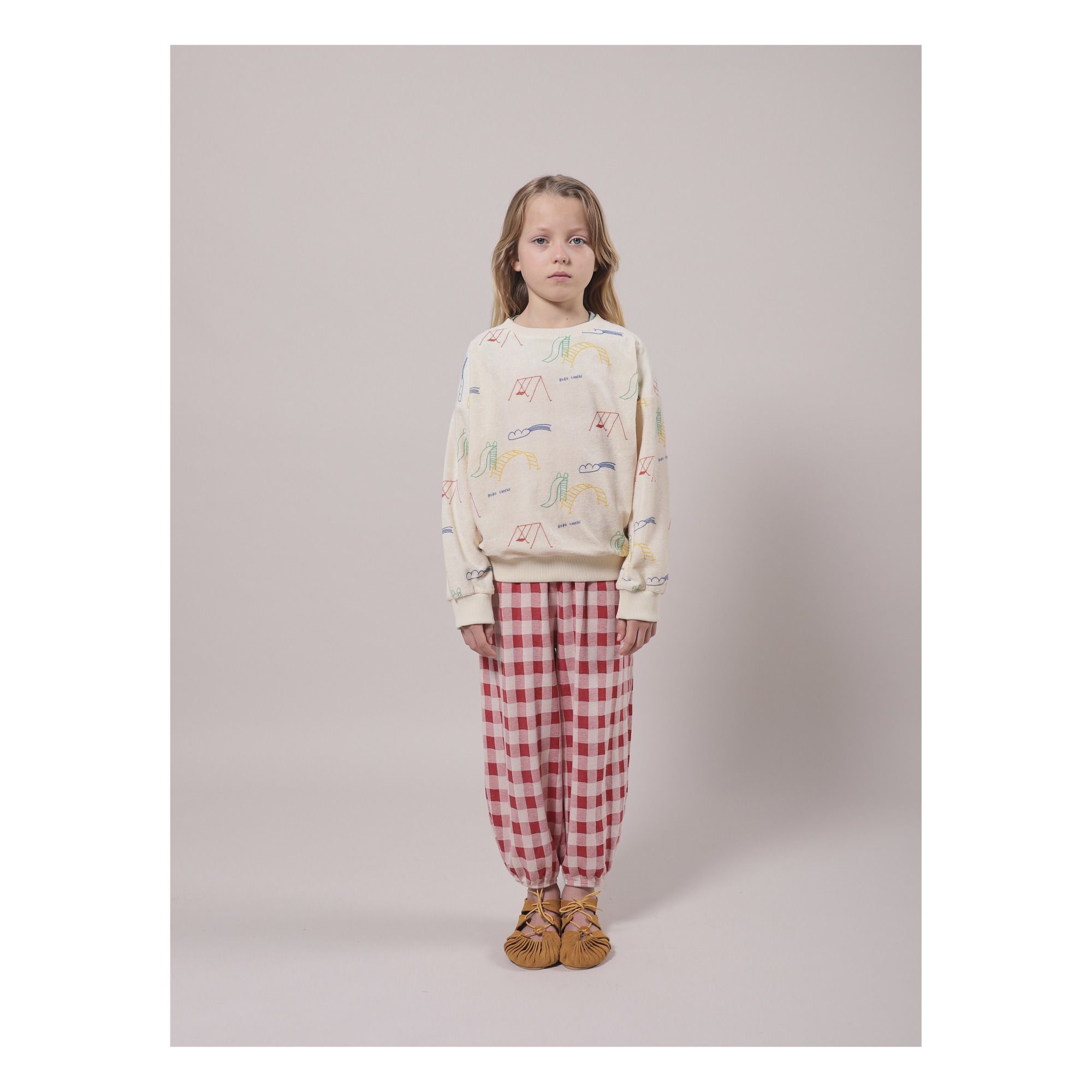 Organic Cotton Terry Cloth Jumper Ecru Bobo Choses Fashion