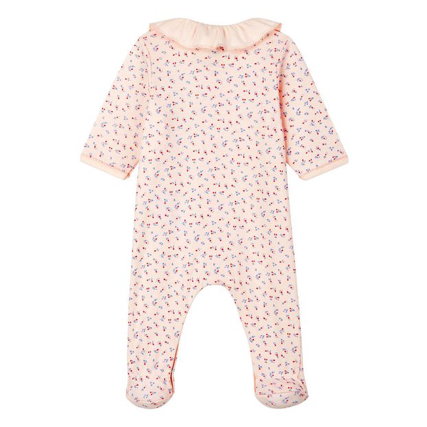 Naissance Moon Organic Cotton Pyjamas Pink Petit Bateau Fashion Baby Smallable