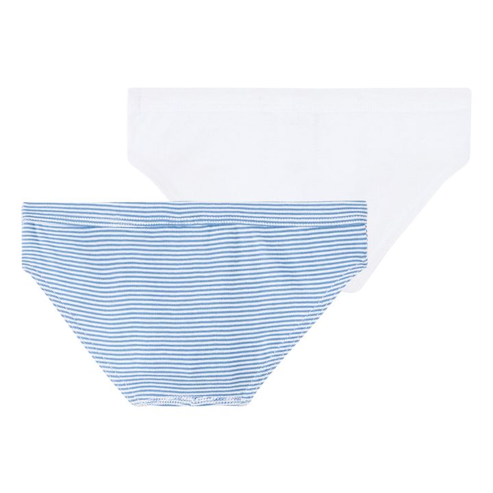 Set de 2 Slips algodón orgánico | Azul- Imagen del producto n°2