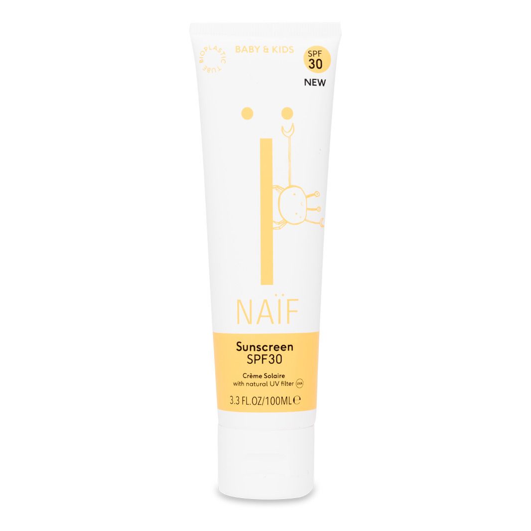Naïf Natural Skincare - Crème solaire pour bébé SPF 30 - 100ml - Blanc