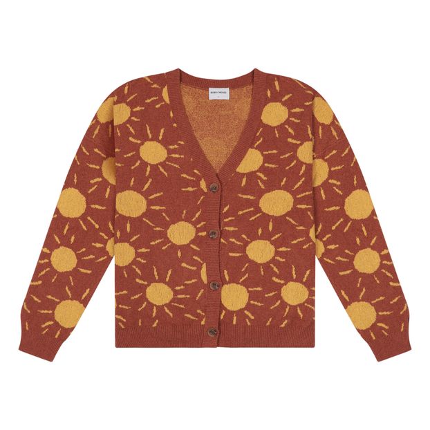 yellow cotton cardigan women's