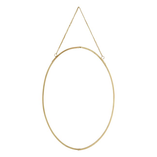 Oval Mirror Gold