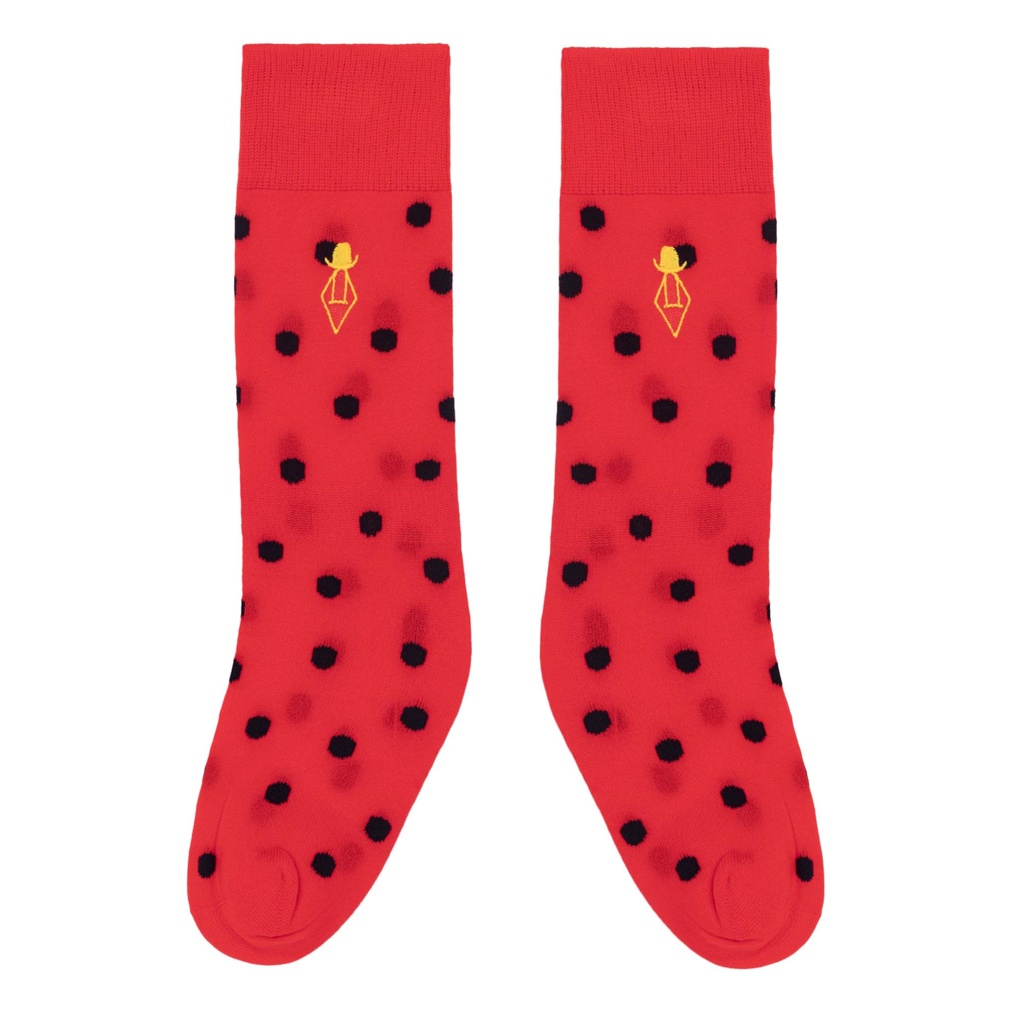 The Animals Observatory - Chaussettes Microfibre Hen - Fille - Rouge