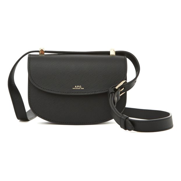 A.P.C. - Genève Smooth Leather Bag - Mini - Black | Smallable