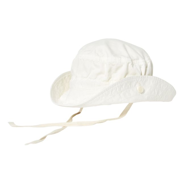 Chapeau Flores Blanc cassé