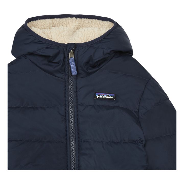 Reversible Recycled Polyester Fleece Jacket | Navy blue- Product image n°1