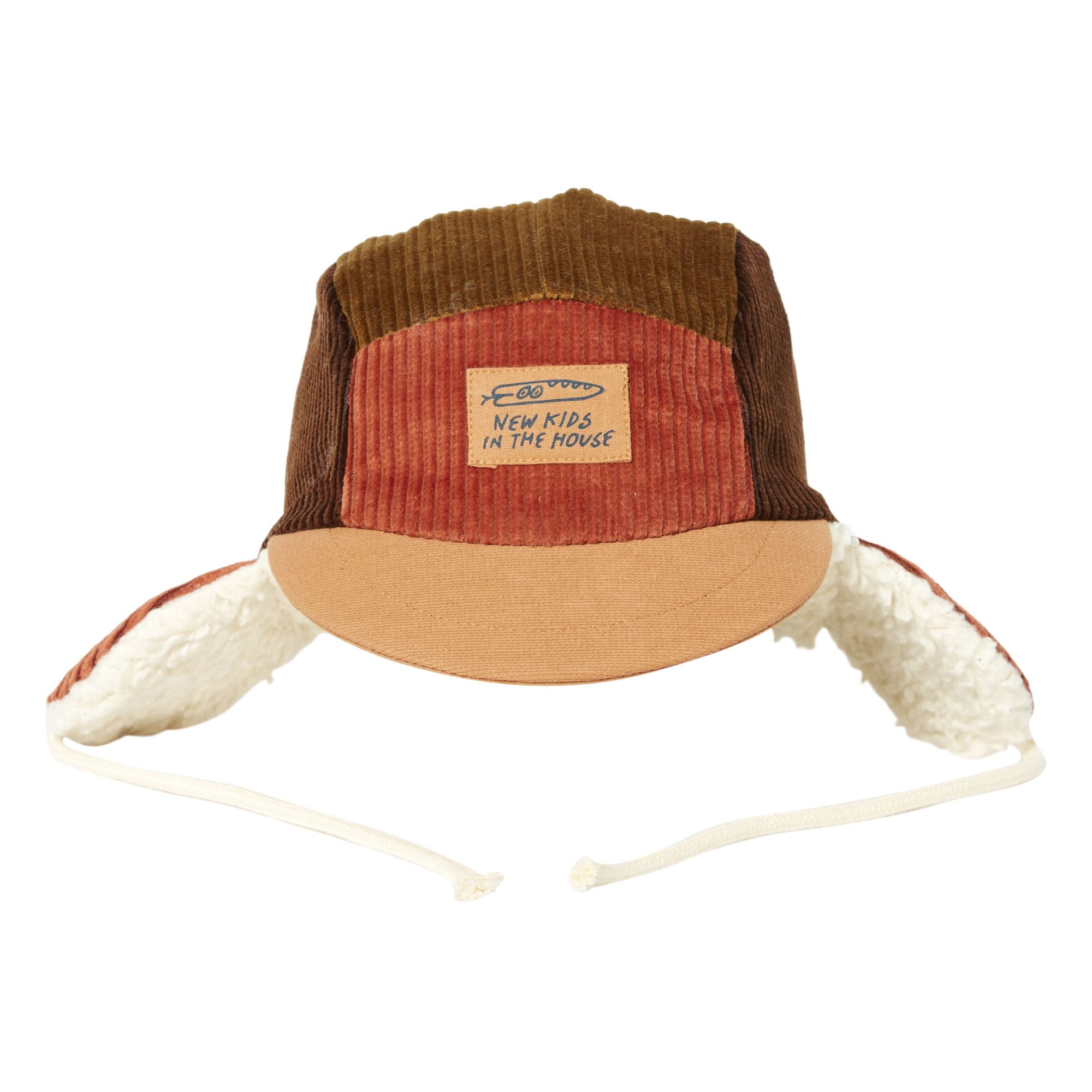 New Kids In The House - Casquette Fourrée Colorblock - Fille - Rouille