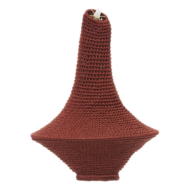 Wahad Crocheted Pendant Light Brick red