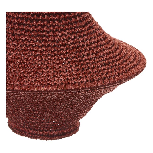 Wahad Crocheted Pendant Light | Brick red