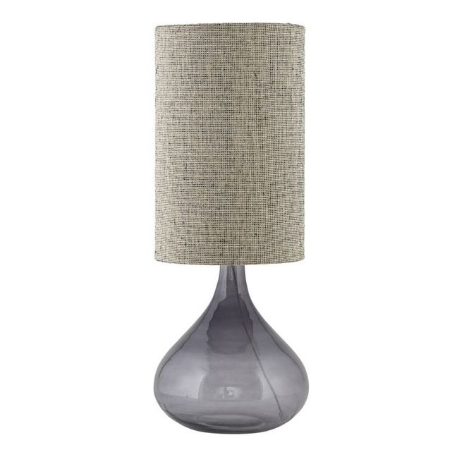 Glass Lamp Base Grey