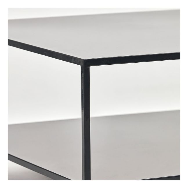 Table basse Fari en acier inoxydable | Noir