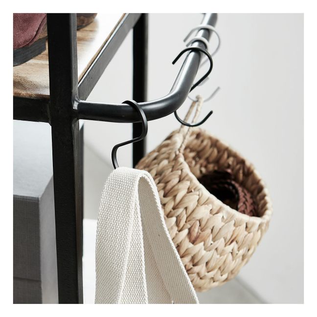 Percha Snap de metal | Negro