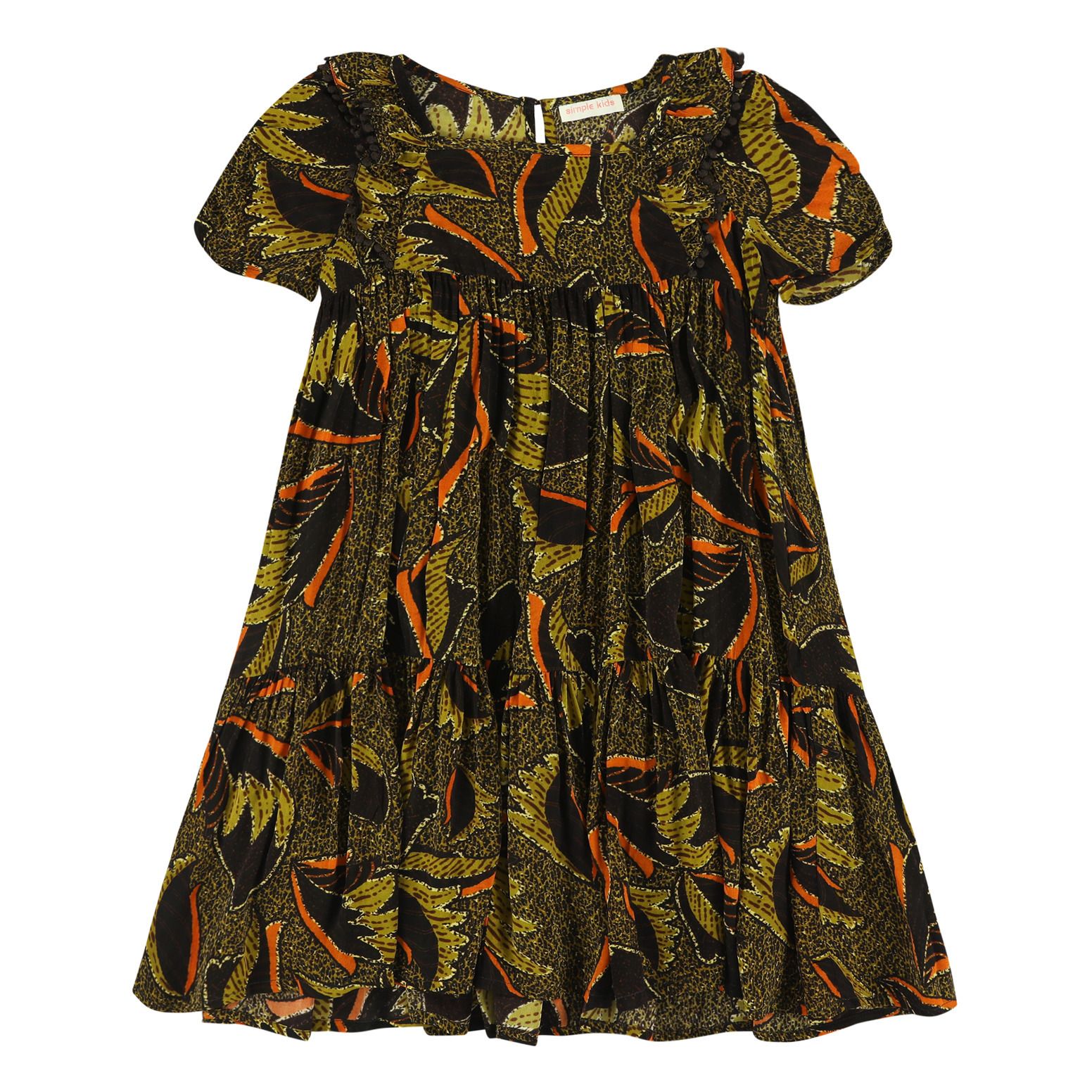Simple Kids - Robe Tropical - Fille - Vert