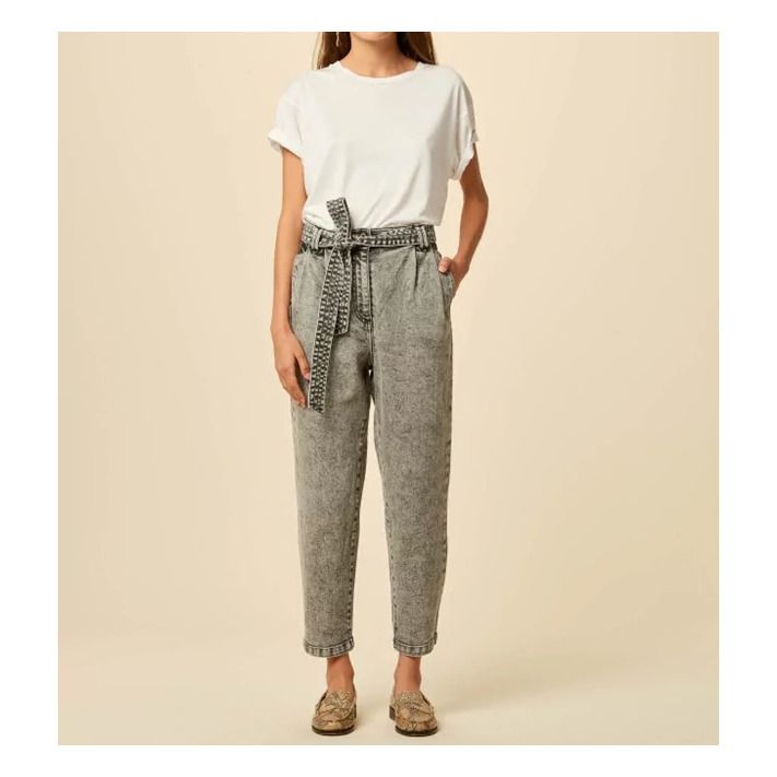 Tweed on sale paperbag trousers