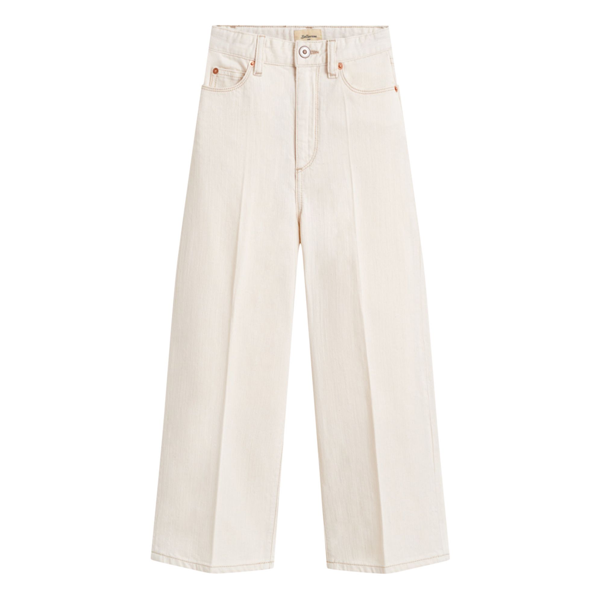 Bellerose - Jean Large Popy - Fille - Ecru