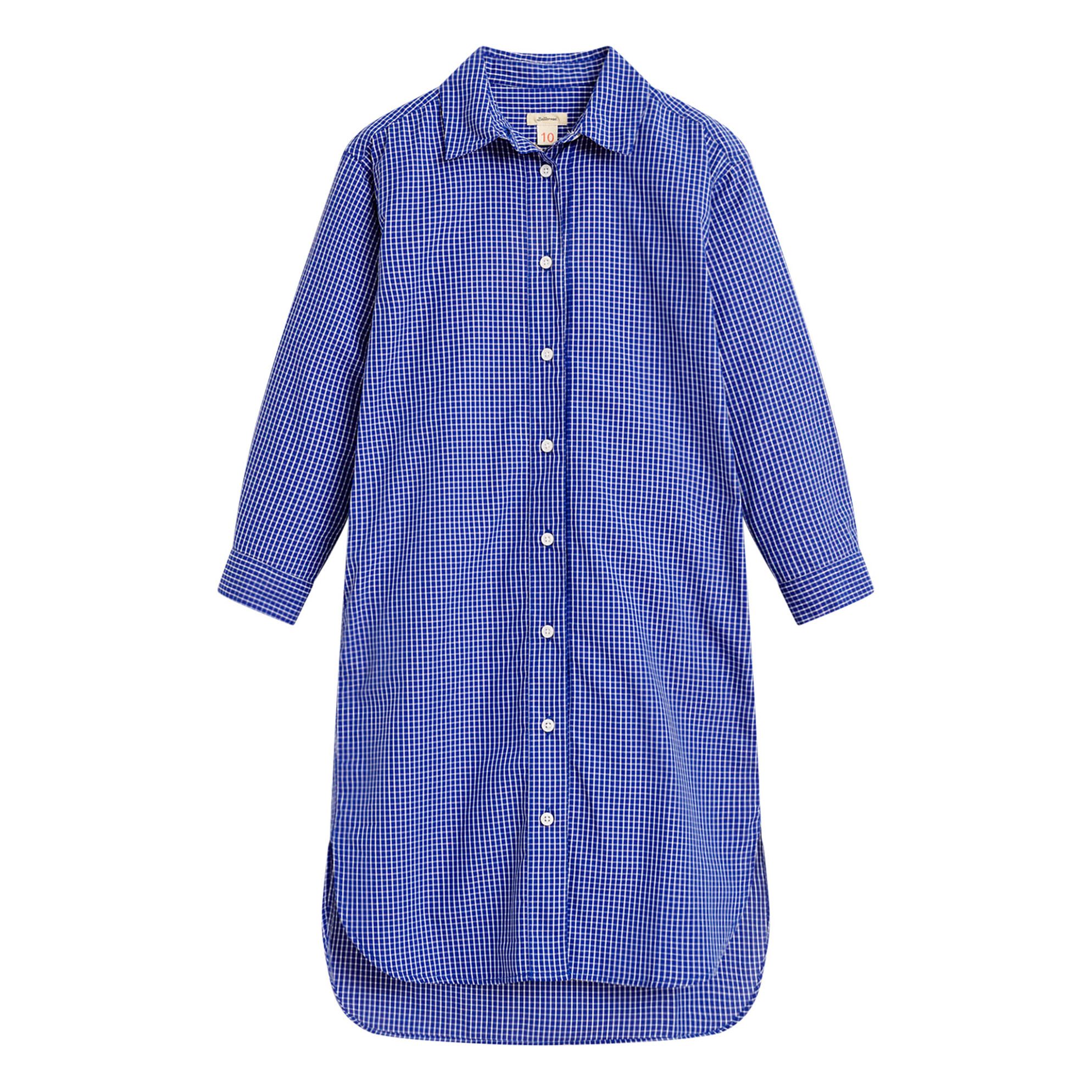 Robe Atlas Bleu Bellerose Mode Adolescent , Enfant