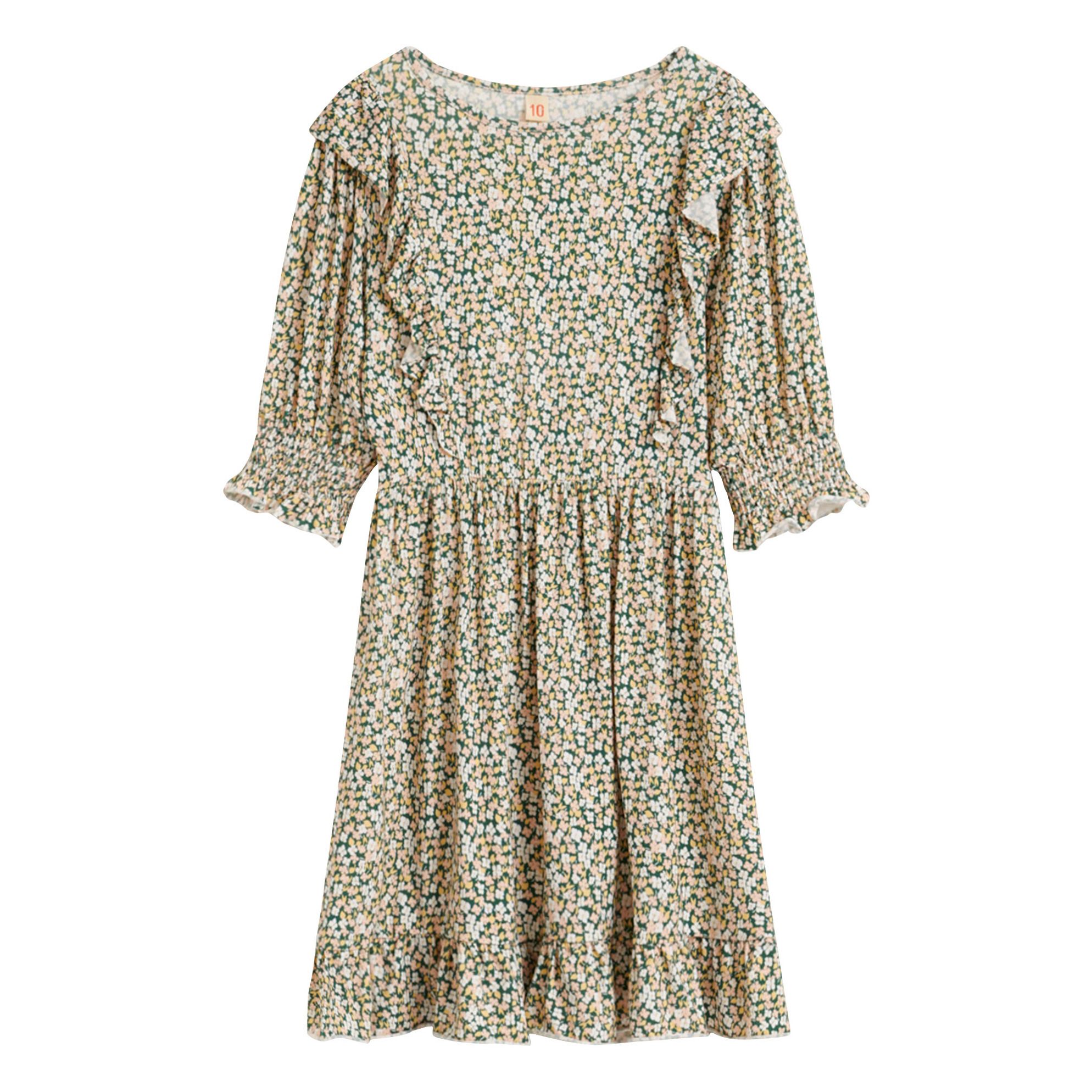 Bellerose - Robe Miu Fleurie - Fille - Blanc