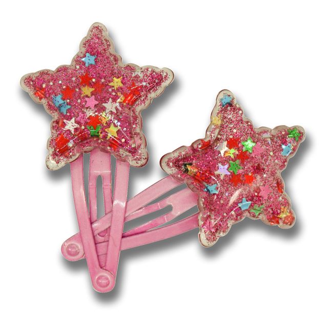 Bright Star Hair Slides | Pink