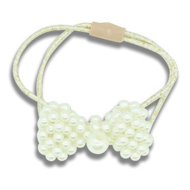 Milk x Soda - Chouchou Pearl Bow - Fille - Blanc