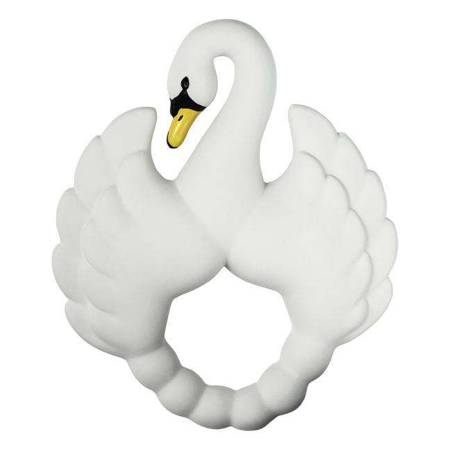 Swan Teething Ring | White