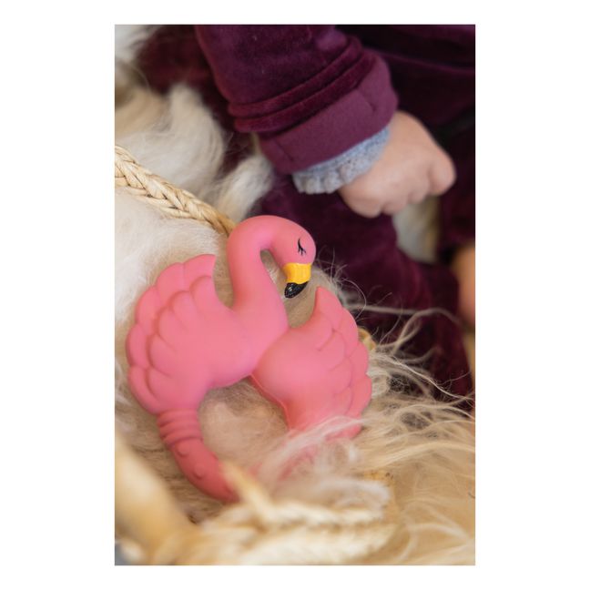Pink Flamingo Teething Ring | Pink