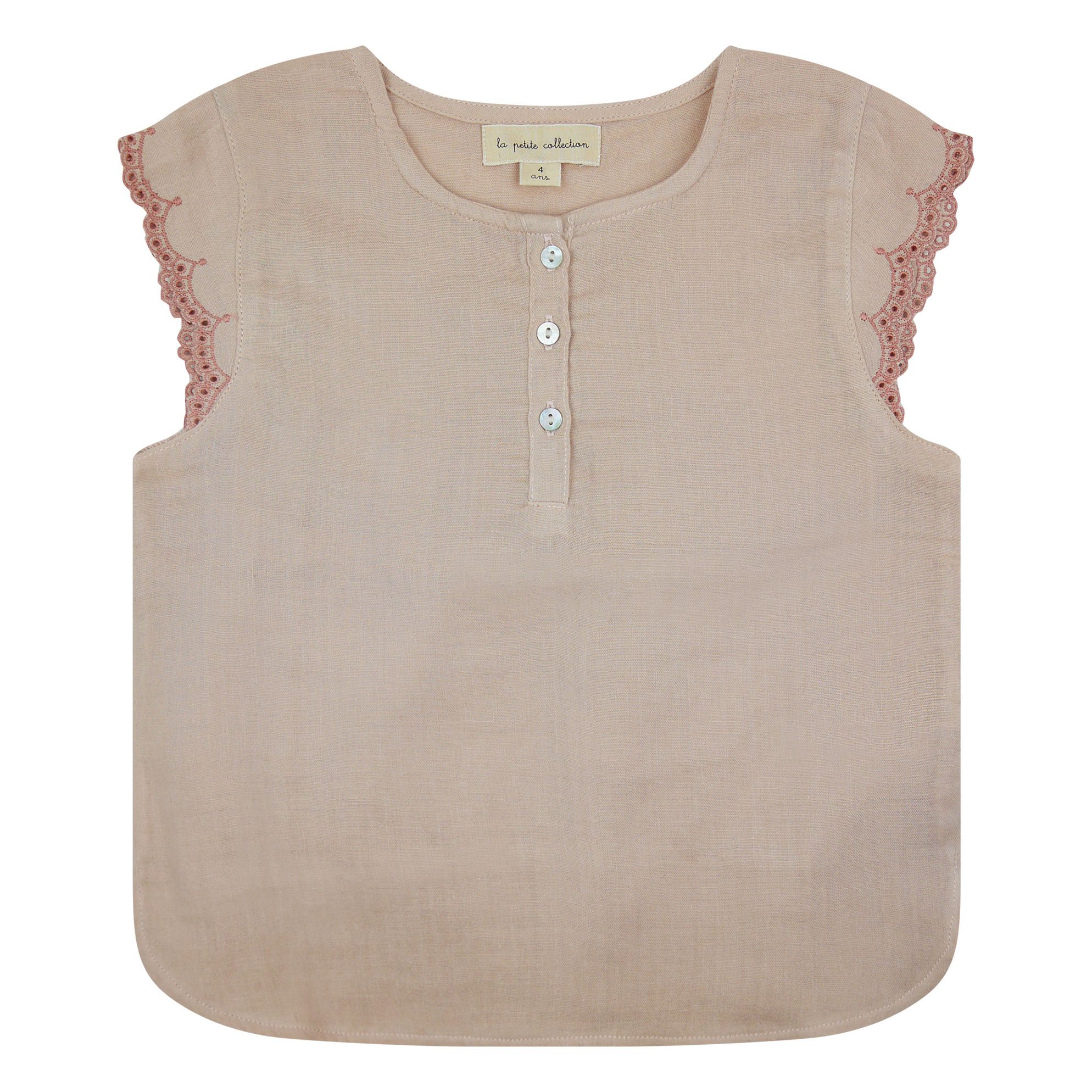 La Petite Collection - Blouse Gaze de Coton Bio - Fille - Rose
